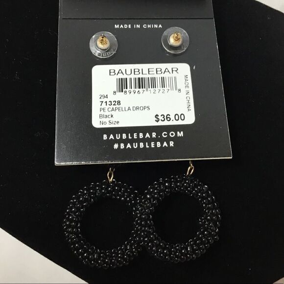 BaubleBar Capella Beaded Triple Hoop Drop (G1) - Picture 5 of 5